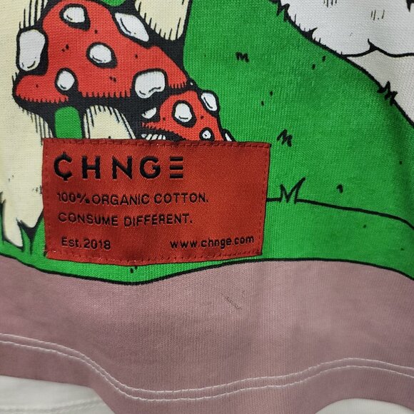Urban Outfitters CHNGE Fungi Kingdom Long Sleeve Tshirt Women's Size Medium - Picture 3 of 9